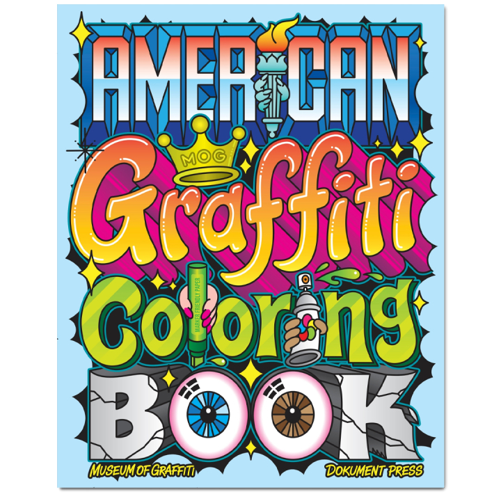 American Graffiti Coloring Book in the group Hobby & Creativity / Books / Adult Colouring Books at Pen Store (135491)