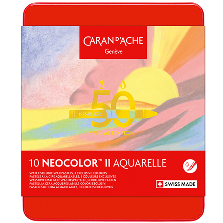 Neocolor II Aquarelle 50 Years Pastel 10-set in the group Art Supplies / Artist colours / Pastels / Wax pastels at Pen Store (135631)