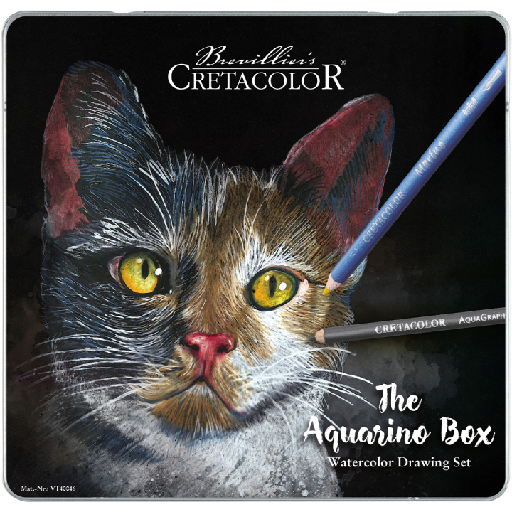 The Aquarino Box Watercolour Drawing set 24 pieces in the group Pens / Artist Pens / Watercolour Pencils at Pen Store (135647)