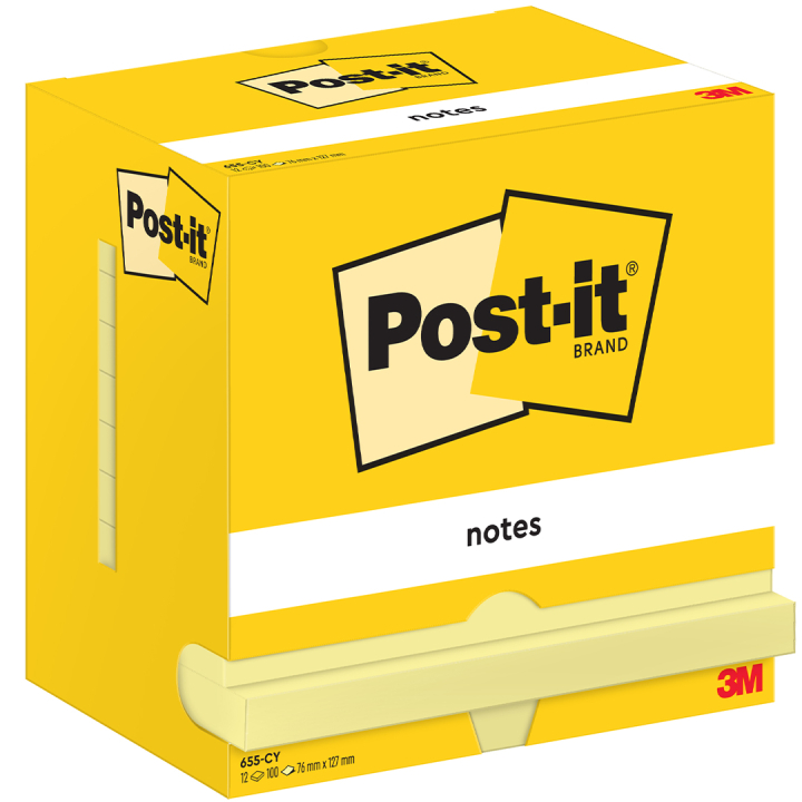 Post-it 76x127 Yellow 12-pack in the group Hobby & Creativity / Organize / Home Office at Pen Store (135712)