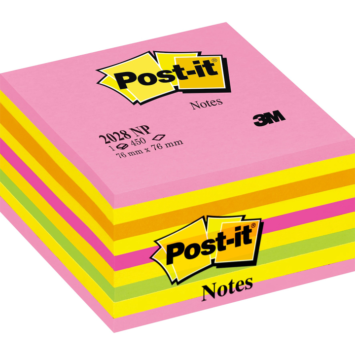 Post-it Note Cube 76x76 Neon pink in the group Paper & Pads / Note & Memo / Post-it and notepads at Pen Store (135716)
