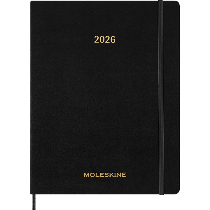 Diary 12M Weekly Vertical 2026 Essential Softcover XXL Black in the group Paper & Pads / Planners / 12-Month Planners at Pen Store (136134)
