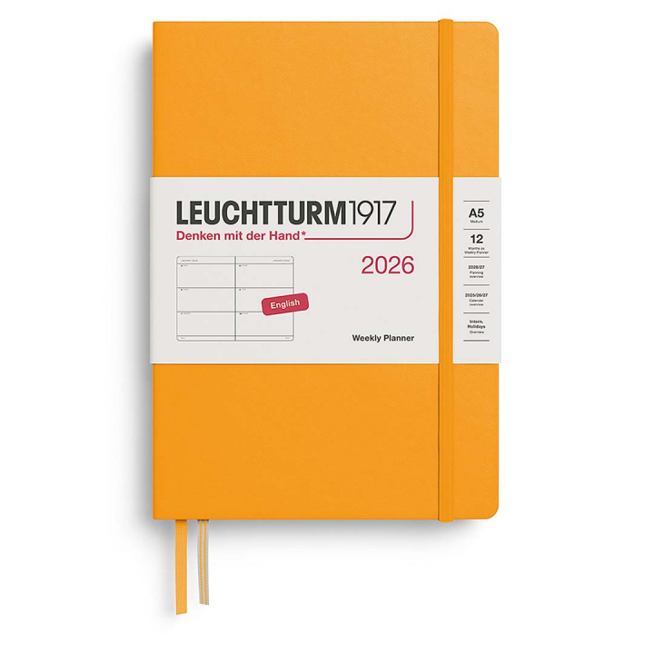 Diary Weekly Planner 2026 A5 Rising Sun in the group Paper & Pads / Planners / 12-Month Planners at Pen Store (136254)