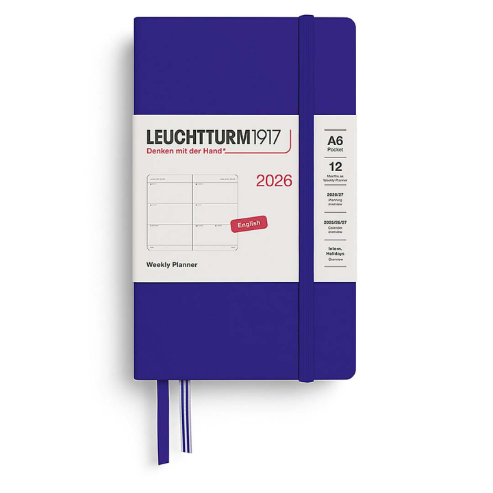 Diary Weekly Planner 2026 A6 Ink in the group Paper & Pads / Planners / 12-Month Planners at Pen Store (136266)