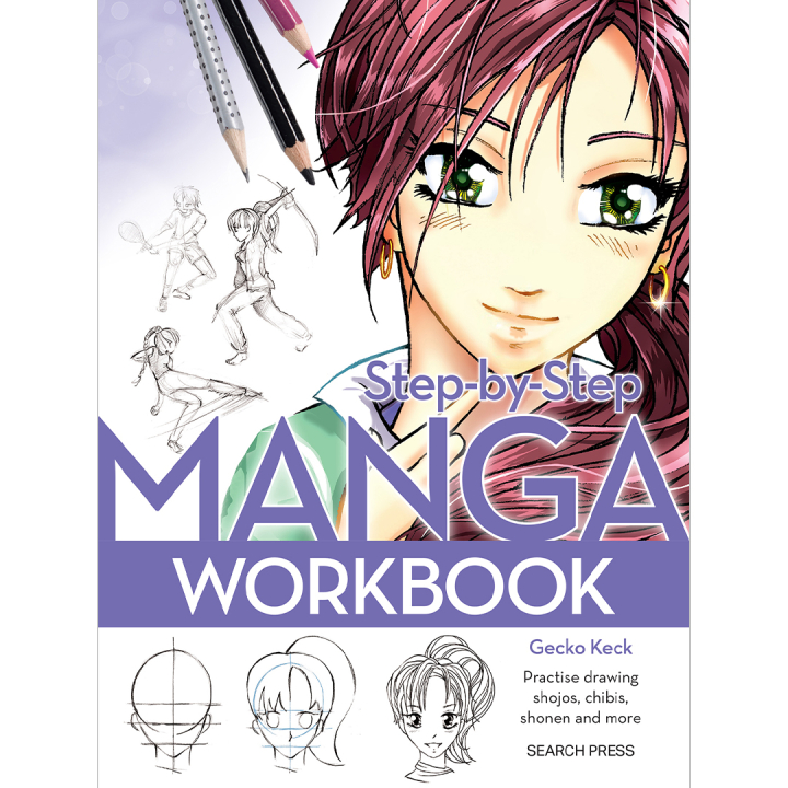 Step-by-Step Manga Workbook in the group Hobby & Creativity / Books / Inspirational Books at Pen Store (136329)