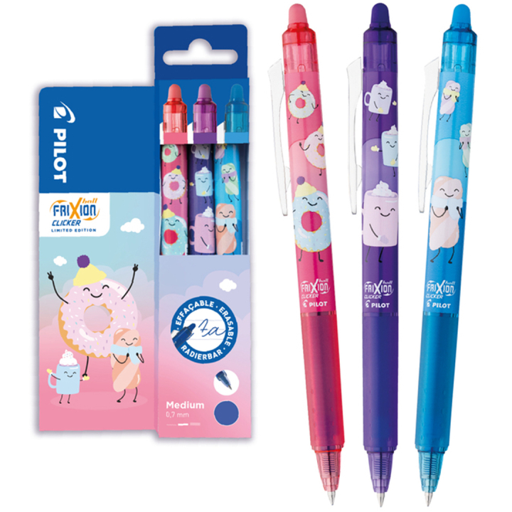 Frixion Clicker Fancy 0.7 Set of 3 in the group Pens / Writing / Gel Pens at Pen Store (136350)