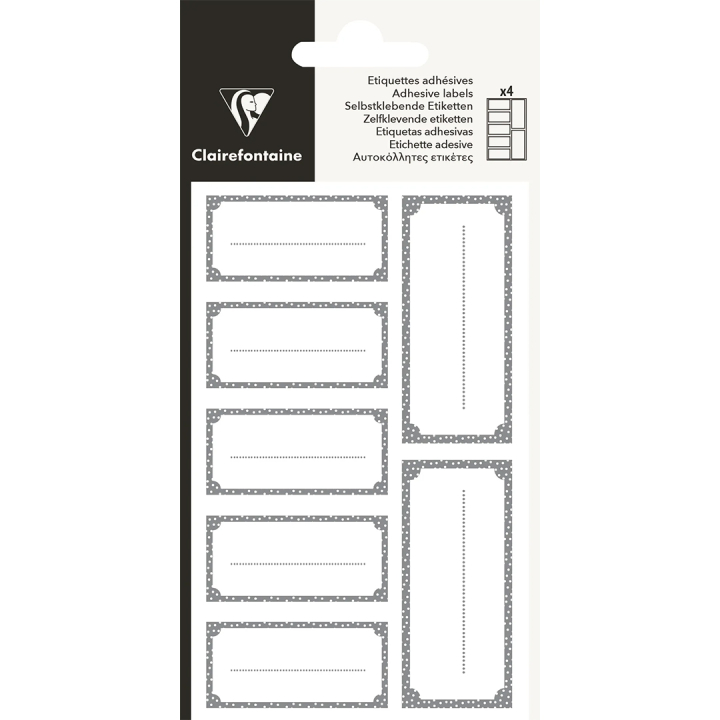 Label Rectangle Silver in the group Hobby & Creativity / Holidays and seasons / Wrapping at Pen Store (136378)
