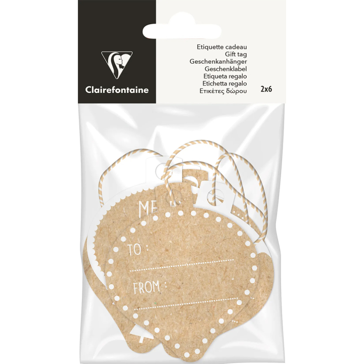 Kraft gift tags, Christmas balls in the group Hobby & Creativity / Holidays and seasons / Wrapping at Pen Store (136392)