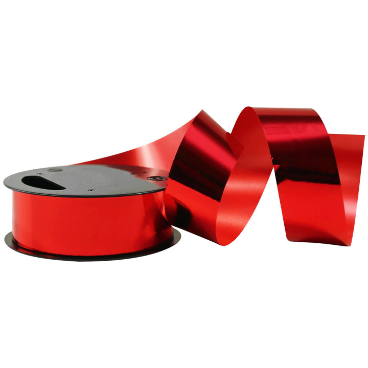 Gift ribbon metallic 10m x 25 mm Red in the group Hobby & Creativity / Holidays and seasons / Wrapping at Pen Store (136414)
