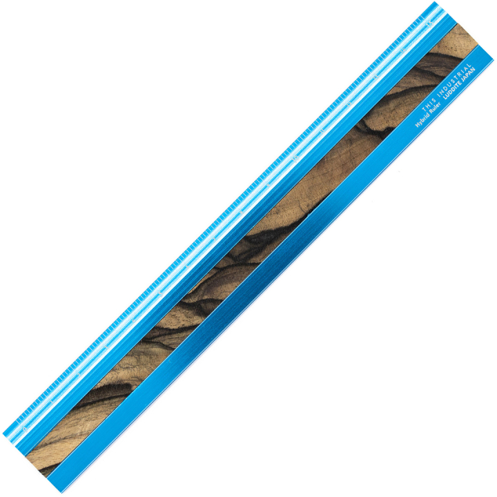 Ruler Aluminium/Wood 15 cm Turquoise/Pale Moon Ebony in the group Hobby & Creativity / Hobby Accessories / Rulers at Pen Store (136449)