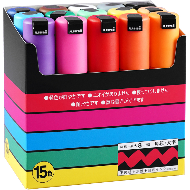 Posca PC-8K 15-set in the group Pens / Artist Pens / Acrylic Markers at Pen Store (136467)