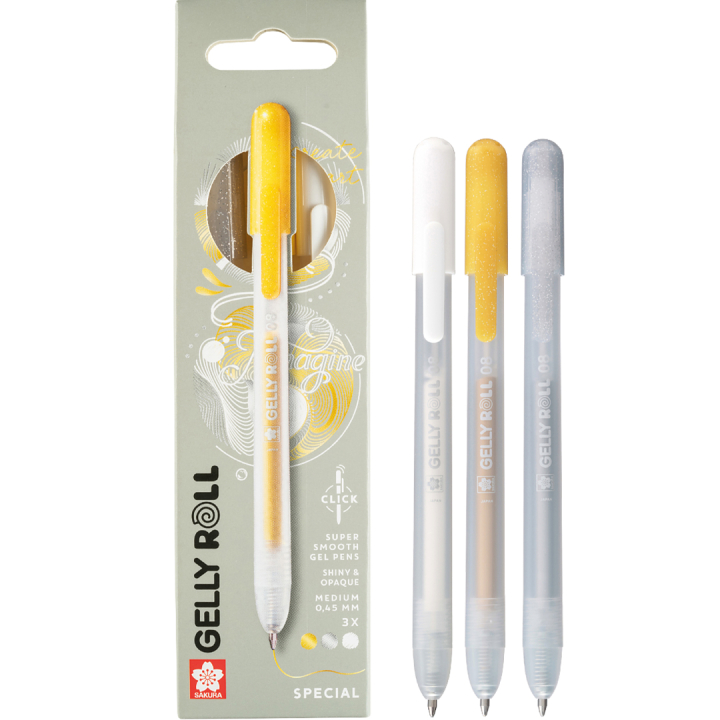 Gelly Roll Click 3-pack in the group Pens / Writing / Gel Pens at Pen Store (136603)