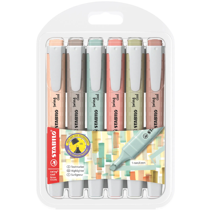 Swing Cool Nature 6-pack in the group Pens / Office / Highlighters at Pen Store (136796)