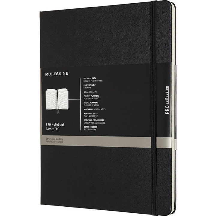 Pro Hard Cover Notebook XL Black Ruled in the group Paper & Pads / Note & Memo / Notebooks & Journals at Pen Store (136836)