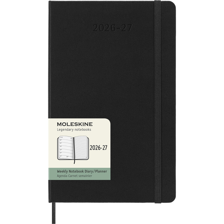 Diary 18M WeekNote Hard Cover Large Black in the group Paper & Pads / Planners / 18-Month Planners at Pen Store (137011)