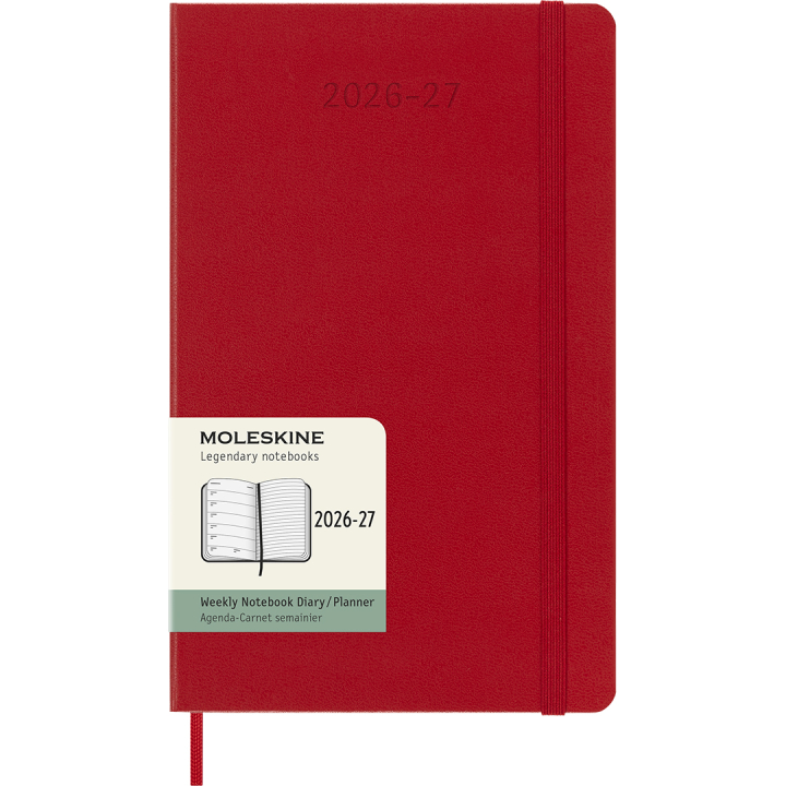 Diary 18M WeekNote Hard Cover Large Red in the group Paper & Pads / Planners / 18-Month Planners at Pen Store (137022)