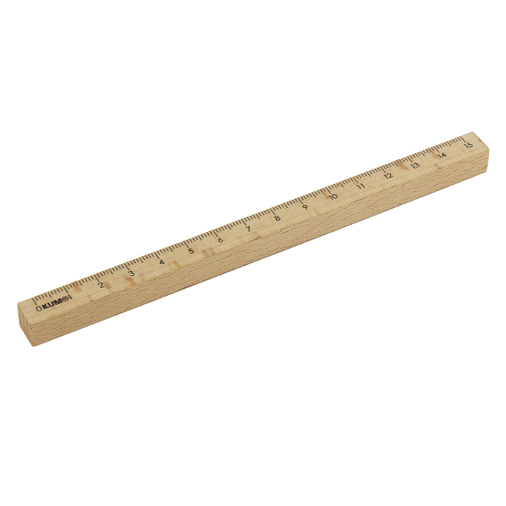 Wooden Ruler 15 cm in the group Hobby & Creativity / Hobby Accessories / Rulers at Pen Store (137037)