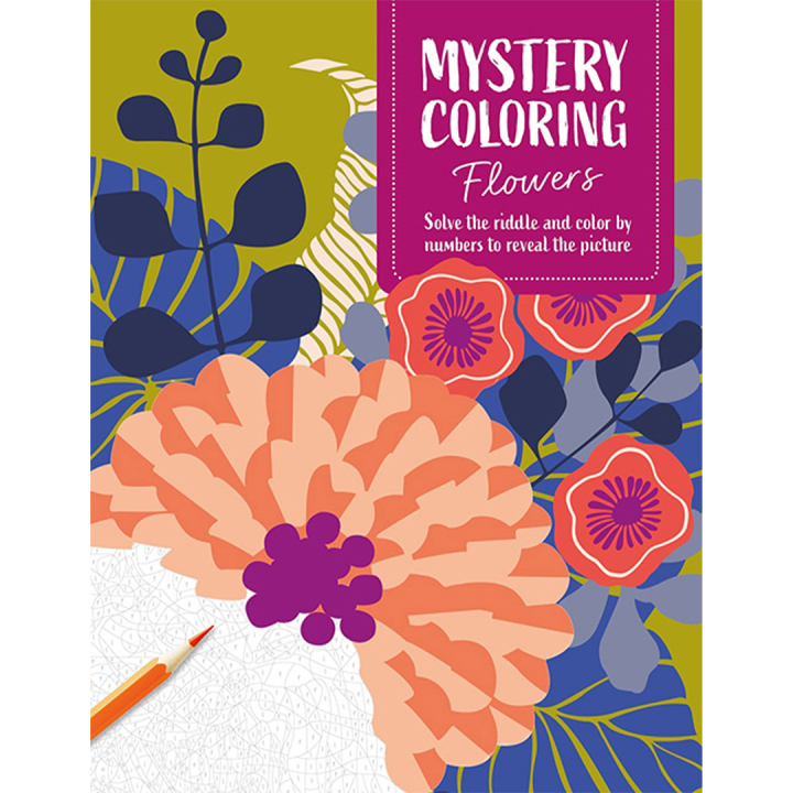 Mystery Coloring Flowers in the group Hobby & Creativity / Books / Adult Colouring Books at Pen Store (137180)