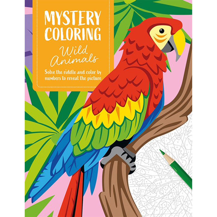 Mystery Coloring Wild Animals in the group Hobby & Creativity / Books / Adult Colouring Books at Pen Store (137183)