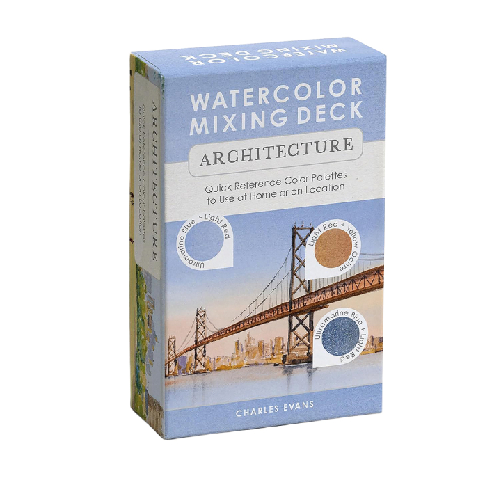 Watercolor Mixing Deck: Architecture in the group Hobby & Creativity / Books / Art Instruction Books at Pen Store (137193)