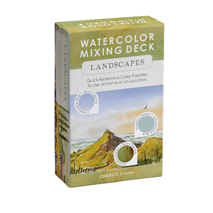 Watercolor Mixing Deck: Landscapes in the group Hobby & Creativity / Books / Art Instruction Books at Pen Store (137194)