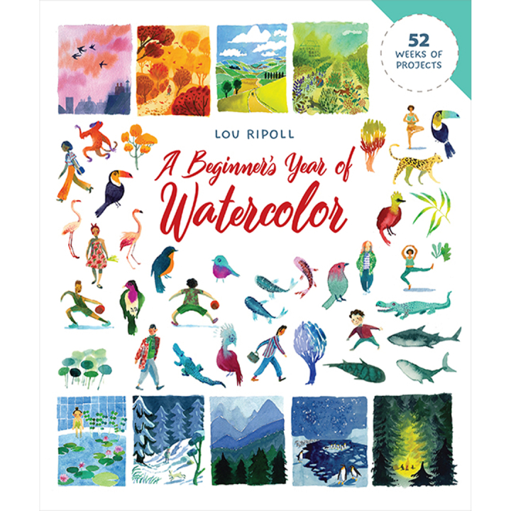 A Beginner's Year of Watercolor in the group Hobby & Creativity / Books / Art Instruction Books at Pen Store (137195)