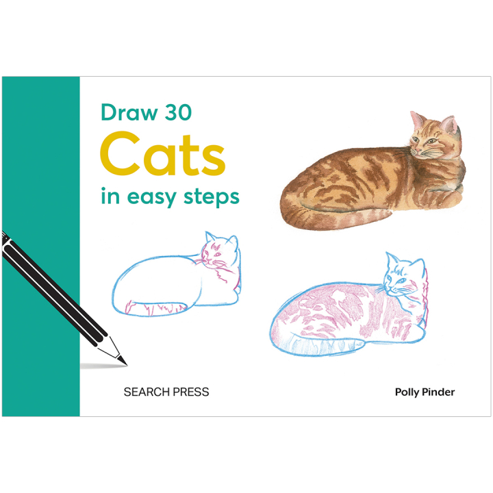 Draw 30: Cats in the group Hobby & Creativity / Books / Art Instruction Books at Pen Store (137211)