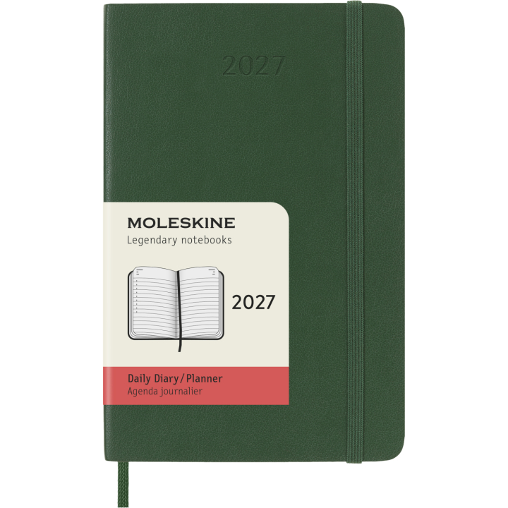 Diary 12M Daily 2027 Softcover Pocket Myrtle Green in the group Paper & Pads / Planners / 12-Month Planners at Pen Store (137431)