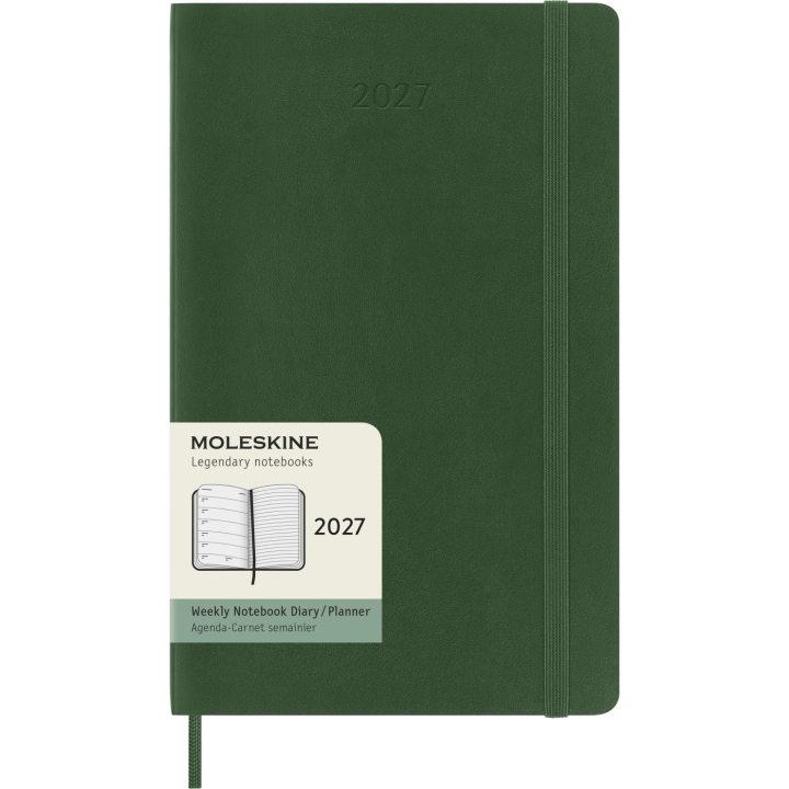 Diary 12M Weekly Notebook 2027 Softcover Large Myrtle Green  in the group Paper & Pads / Planners / 12-Month Planners at Pen Store (137453)