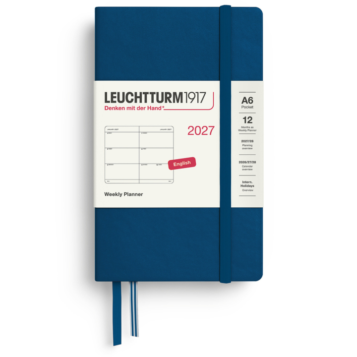 Diary Weekly Planner 2027 A6 Indigo in the group Paper & Pads / Planners / 12-Month Planners at Pen Store (137485)