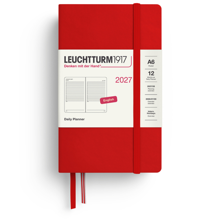Diary Daily Planner 2027 A6 Cherry in the group Paper & Pads / Planners / 12-Month Planners at Pen Store (137534)