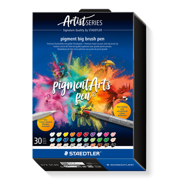Pigment Arts Big Brush Pen set of 30 + in the group Pens / Artist Pens / Brush Pens at Pen Store (137632)