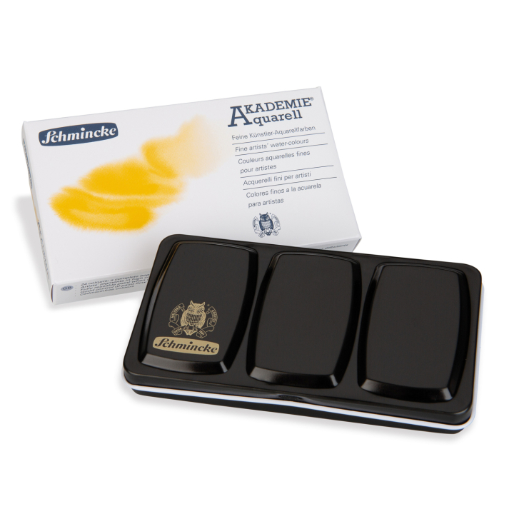 Akademie Aquarell Half Pans 12-Set in the group Art Supplies / Artist colours / Watercolour Paint / Watercolour pans at Pen Store (137800)