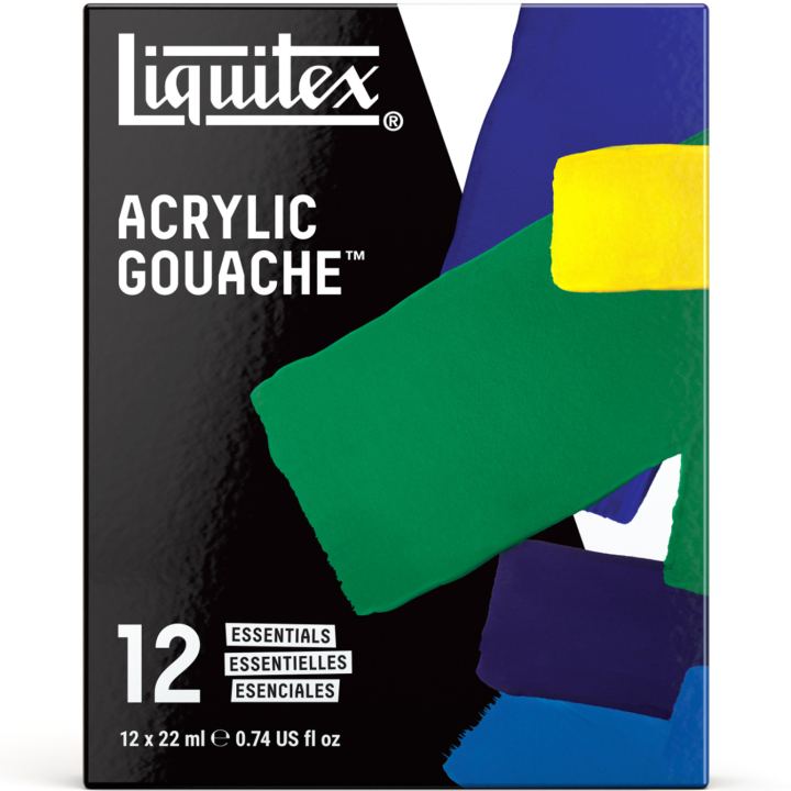 Gouache Paint Essentials Set 12x22 ml in the group Art Supplies / Artist colours / Gouache at Pen Store (137841)
