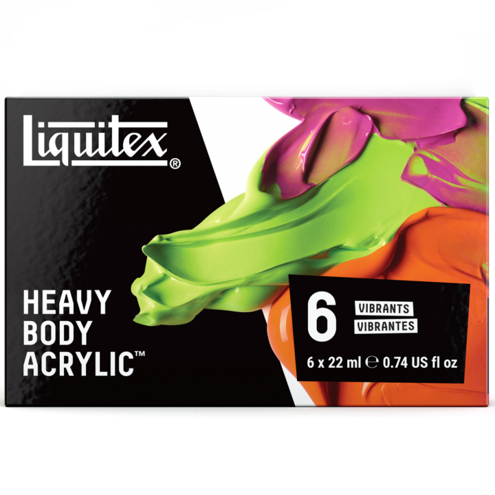 Acrylic Paint Heavy Body Vibrant Set 6x22 ml in the group Art Supplies / Artist colours / Acrylic Paint at Pen Store (137846)
