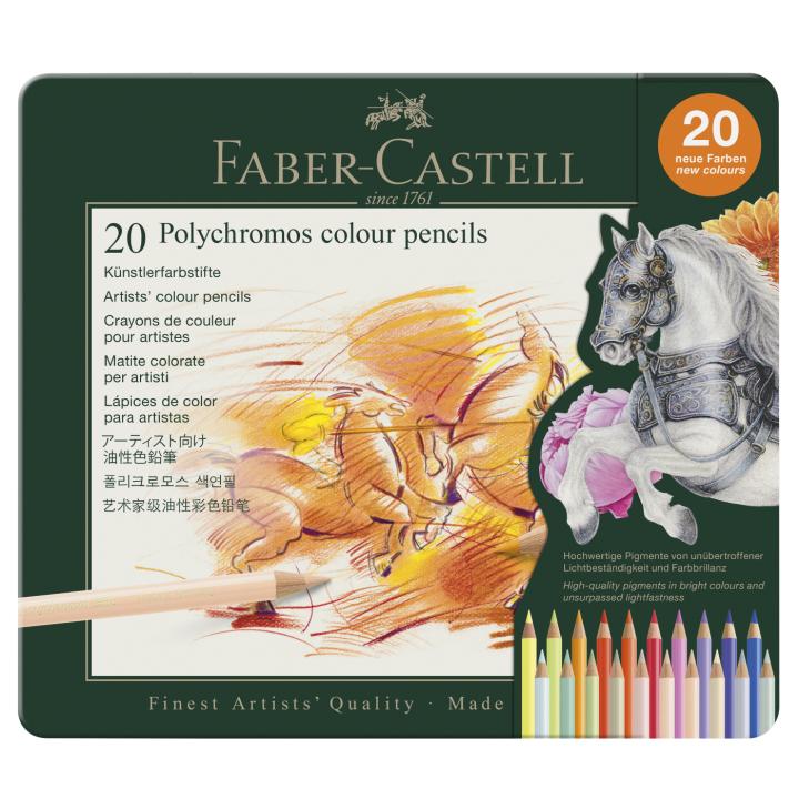 Colouring pencils Polychromos 20-set in the group Pens / Artist Pens / Coloured Pencils at Pen Store (137960)