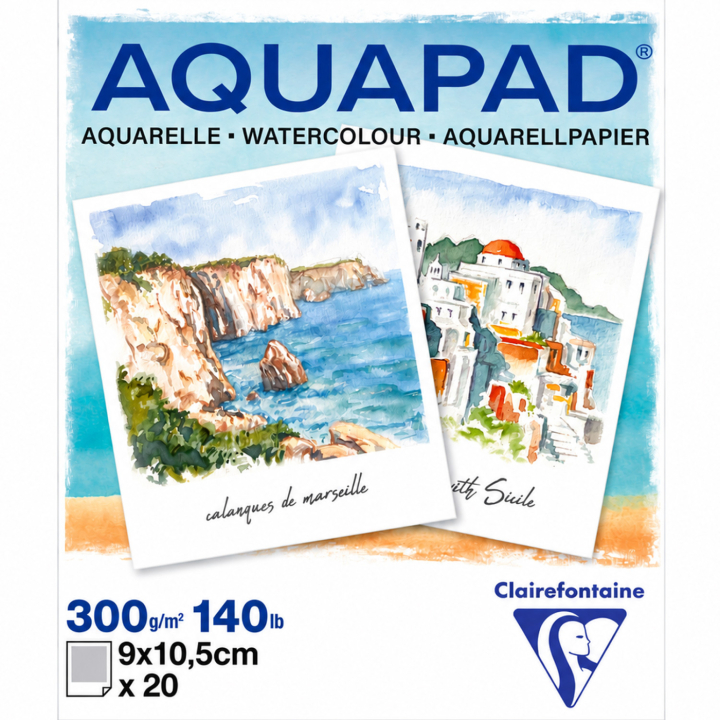 Aquapad Watercolour Pad 9x10,5 cm in the group Paper & Pads / Artist Pads & Paper / Watercolour Pads at Pen Store (137970)