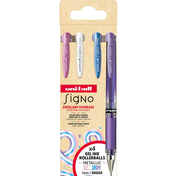 Signo Broad Um-153 Gel4-piece set No2 in the group Pens / Writing / Gel Pens at Pen Store (137978)