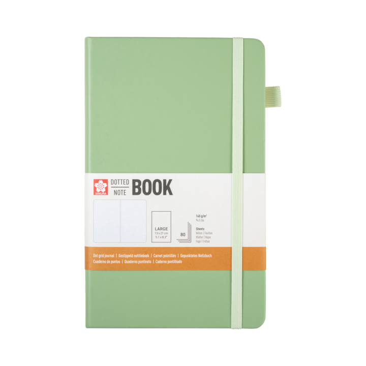 Notebook 13x21 cm Hard Cover Pale Patina Dotted in the group Paper & Pads / Note & Memo / Notebooks & Journals at Pen Store (137992)
