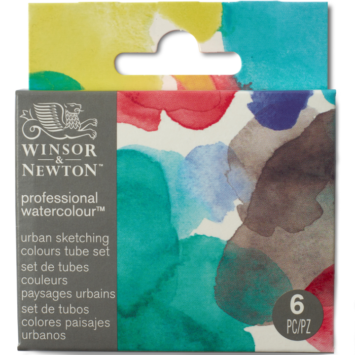 Professional Watercolour 5 ml Tubes Urban Set of 6 in the group Art Supplies / Artist colours / Watercolour Paint / Watercolour in tube at Pen Store (138005)