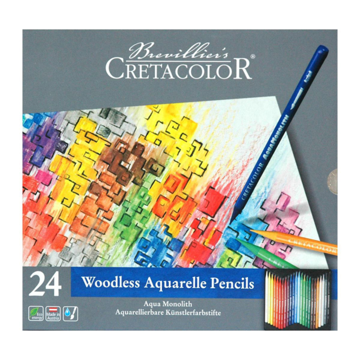 Aqua Monolith Watercolour Pencils 24-set in the group Pens / Artist Pens / Coloured Pencils at Pen Store (138026)