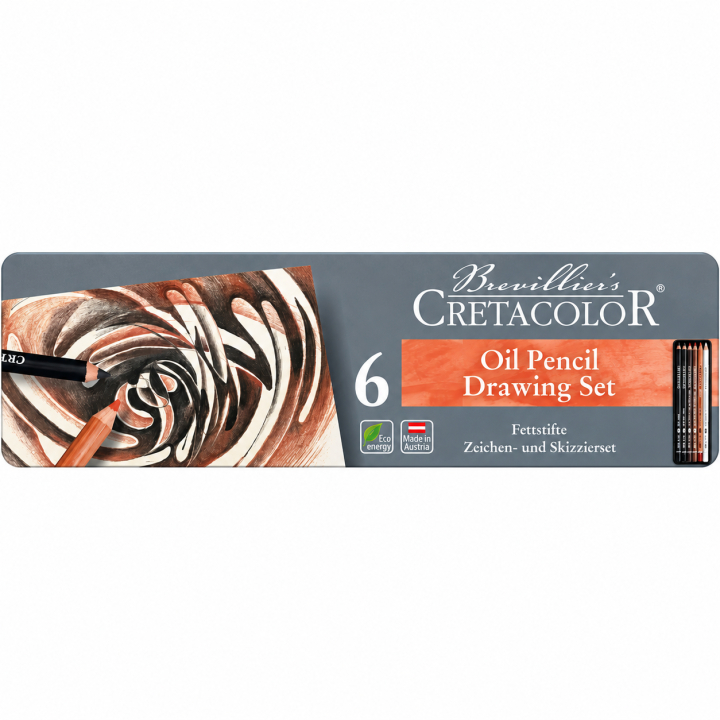 Oil Pencils Set of 6 in the group Pens / Artist Pens / Sketching pencils at Pen Store (138028)
