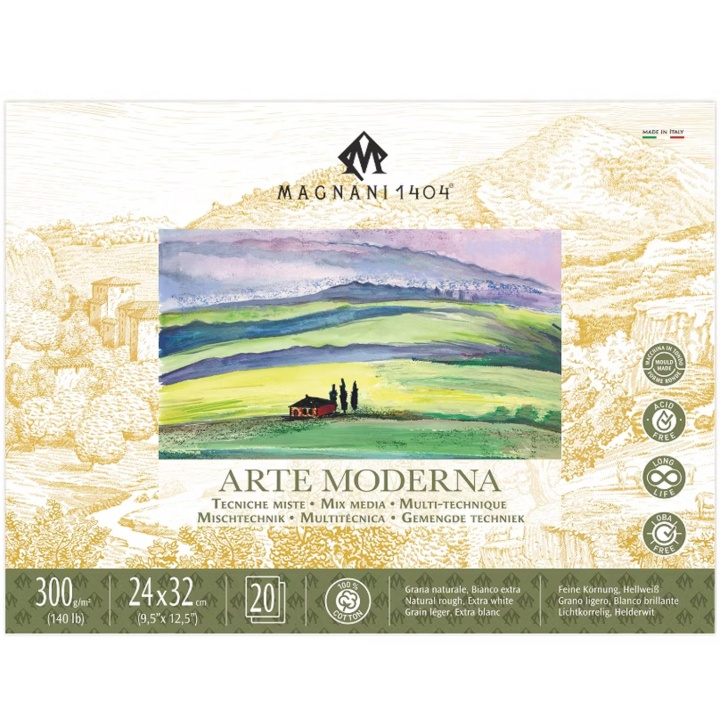 Mixed Media Pad Arte Moderna 300g 24x32 cm in the group Paper & Pads / Artist Pads & Paper / Mixed Media Pads at Pen Store (138047)