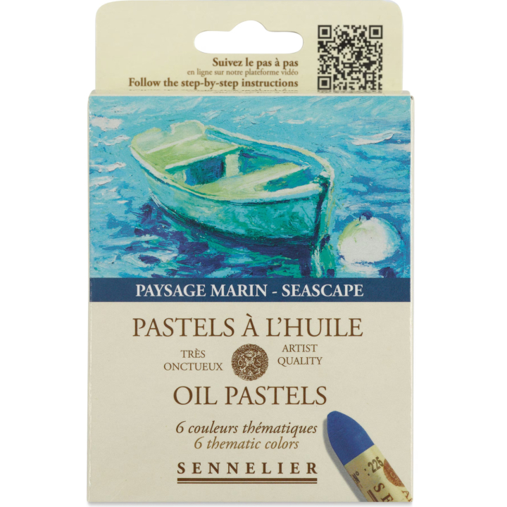 Oil Pastel Seascape 5 ml 6-set in the group Art Supplies / Artist colours / Pastels / Oil pastels at Pen Store (138066)