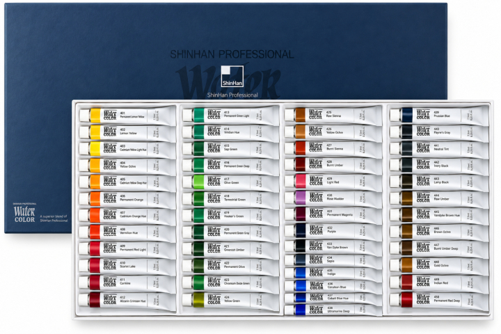 Water Colors PRO 48-set in the group Art Supplies / Artist colours / Watercolour Paint / Watercolour in tube at Pen Store (138067)