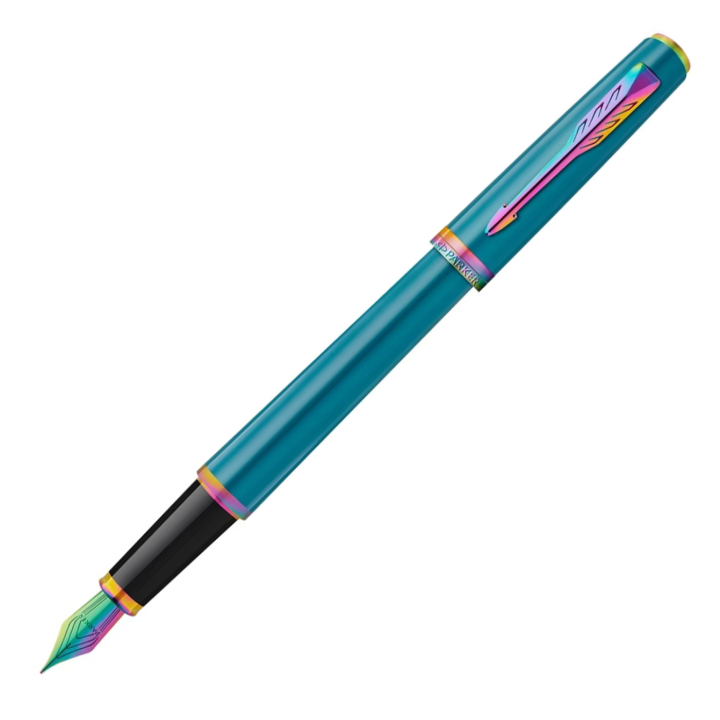 Meridian Teal/Rainbow Fountain Pen in the group Pens / Fine Writing / Luxury pens at Pen Store (138327_r)
