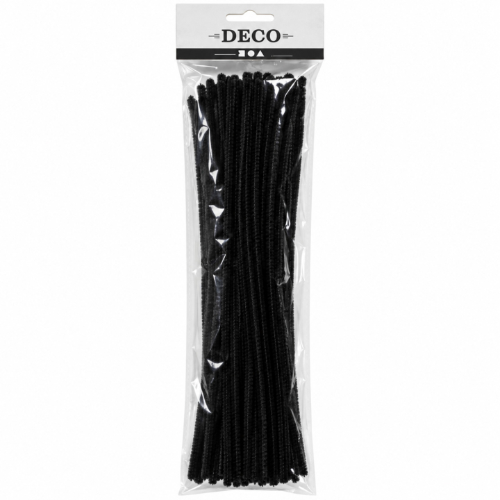 Chenille 30 cm 25-pack Black in the group Hobby & Creativity / Create / Chenille at Pen Store (138371)