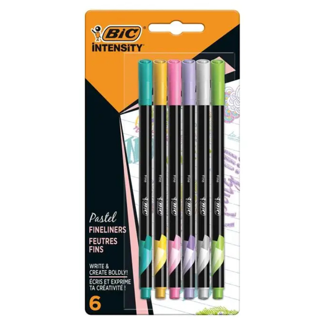 Intensity Fineliner 6-set Pastel Colours