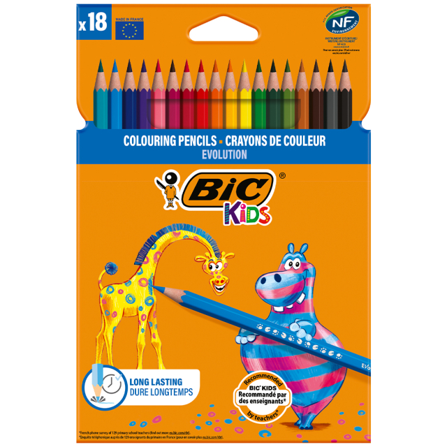 Kids Evolution Colouring Pencils 18-set