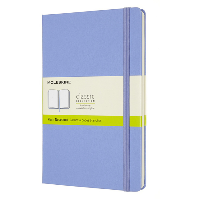 Classic Soft Cover Notebook Large Hydrangea Blue